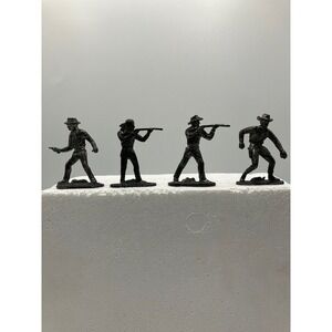 VTG Metal Collectible‎ Western Figures Earp, Geronimo, Masterson, Pat Garrett